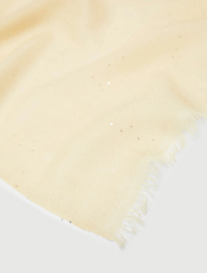 Stole-scarf-cape WHITE IVORY CLOTH