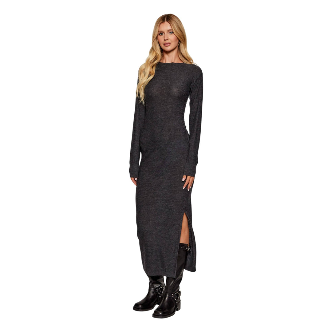 ANTHRACITE ACORN knitted dress