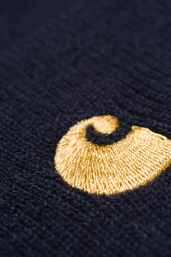 Chase Beanie Dark Navy / Gold