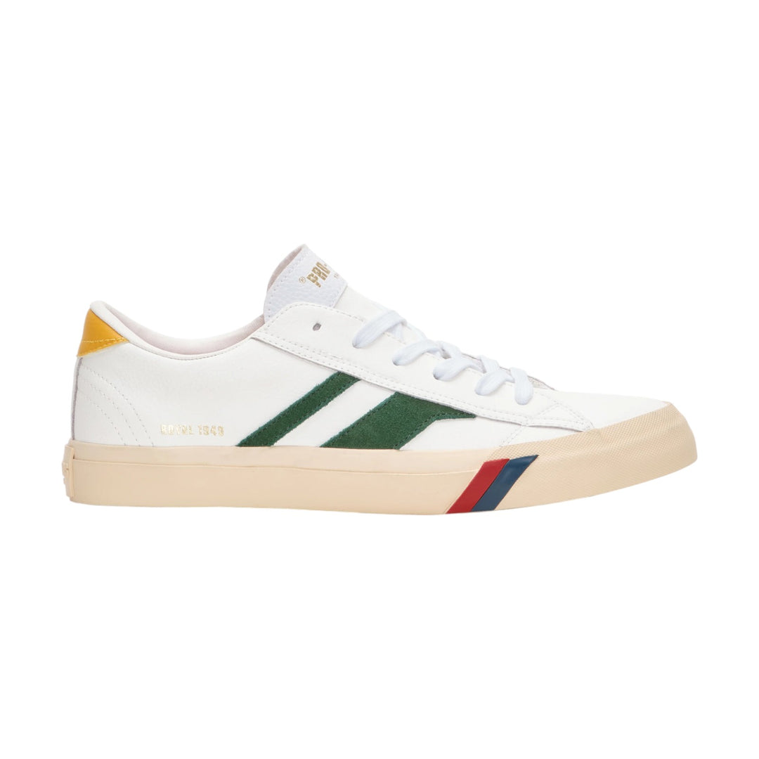 Royal Classic in White and Green Leather