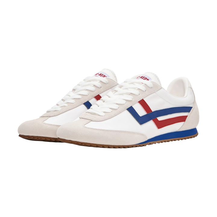 Racer 77 in White and Red/Blue Nylon