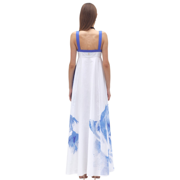 LIGHT BLUE PRINTED DRESS