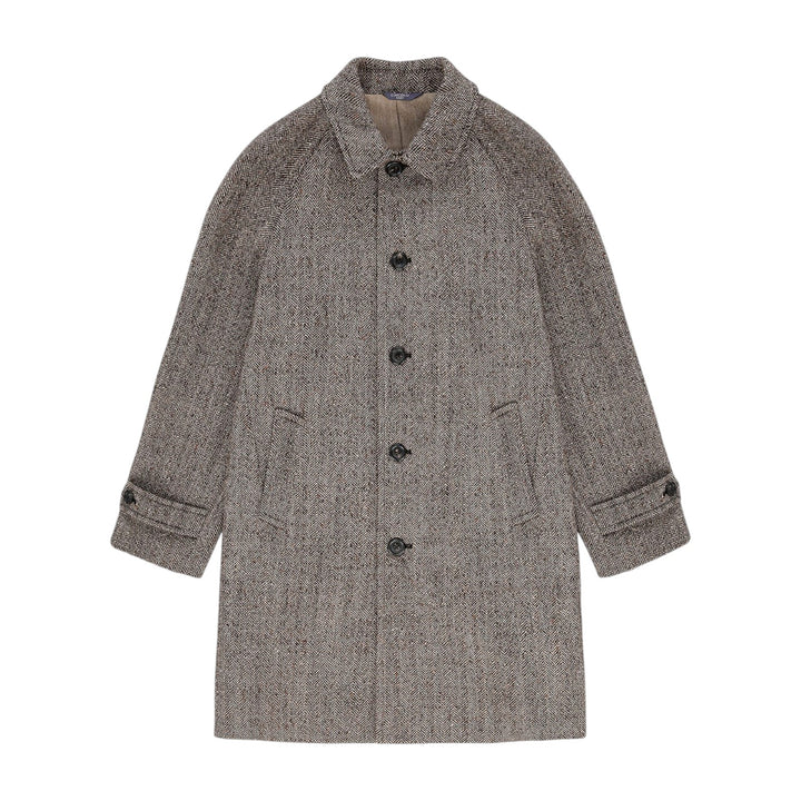 REGLAN COAT WOOL VIRGIN BARK