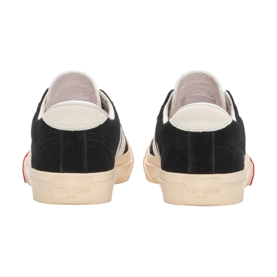 Royal Classic in Black and White Suede