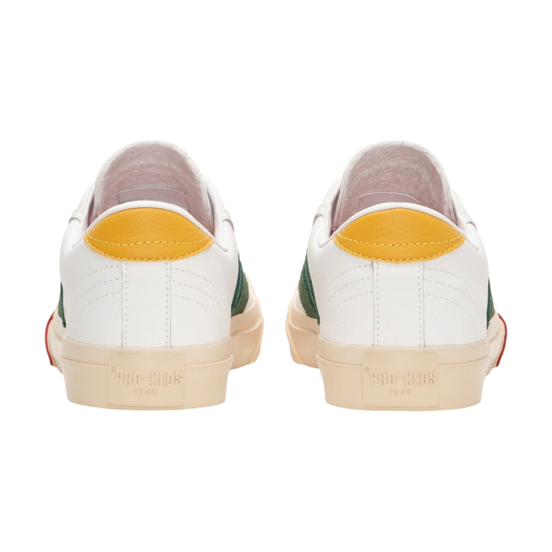 Royal Classic in White and Green Leather