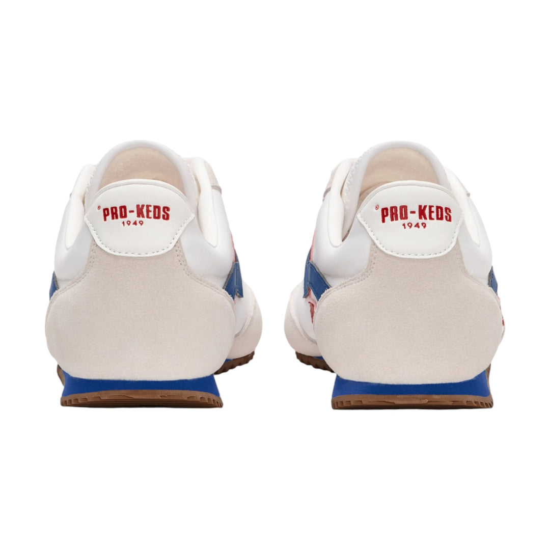 Racer 77 in White and Red/Blue Nylon