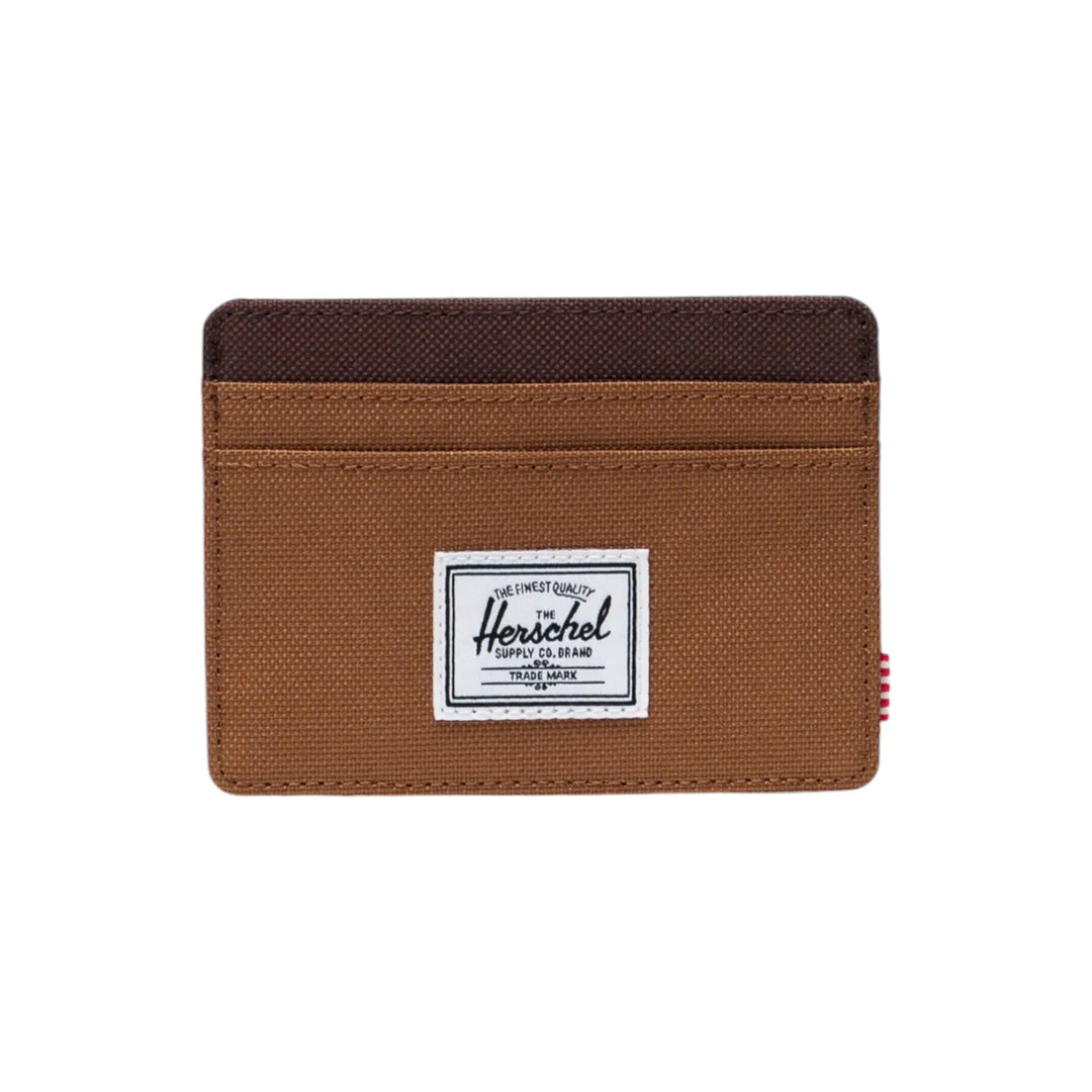 immagine-1-herschel-portacarte-nylon-marrone-portafogli-charlie-cardholder-cuoio