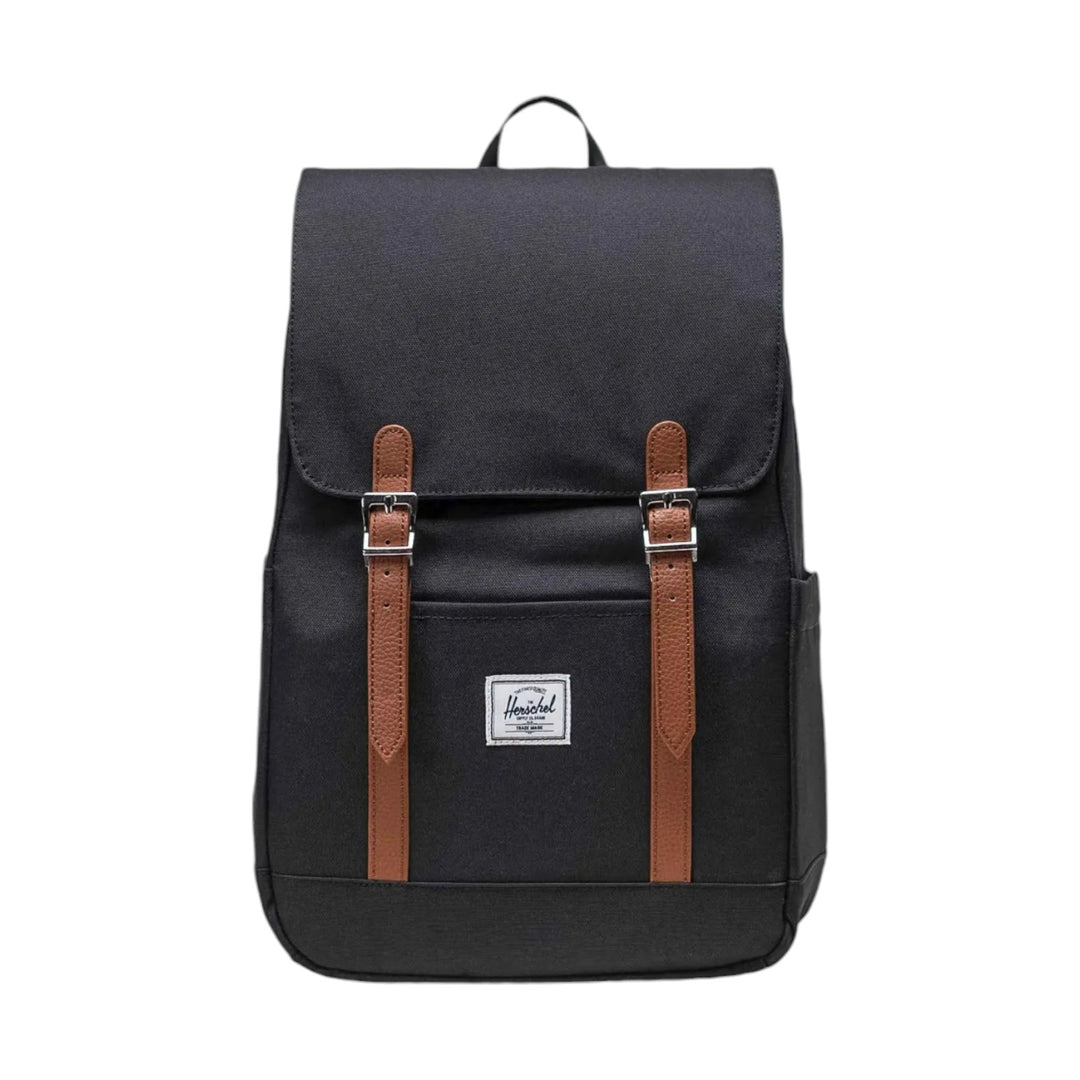 immagine-1-herschel-zaino-nylon-stinghe-pelle-nero-zaini-retreat-backpack-nero