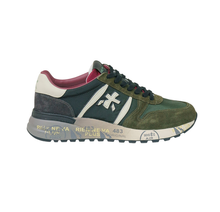 immagine-1-premiata-sneakers-pelle-nylon-verde-sneakers-lander-6905-verde