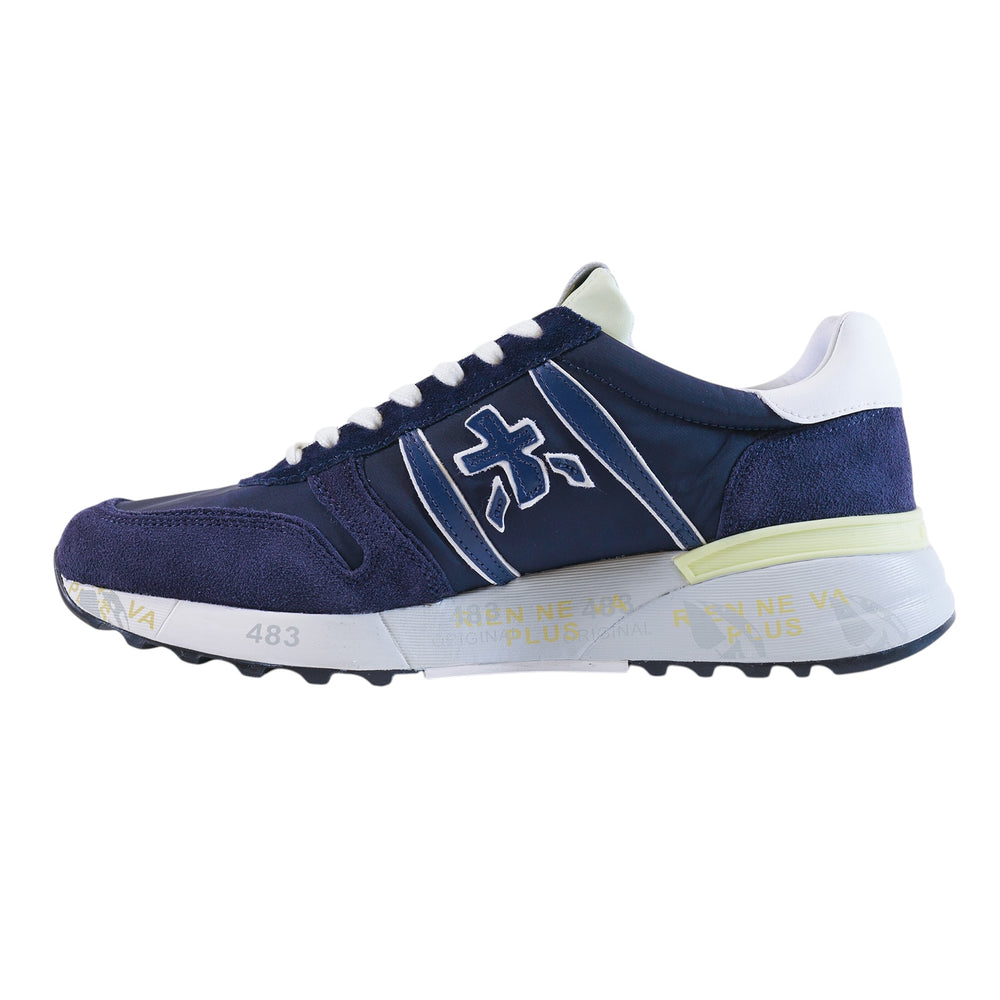 immagine-2-premiata-sneakers-pelle-e-nylon-blu-sneakers-lander_66354-blu
