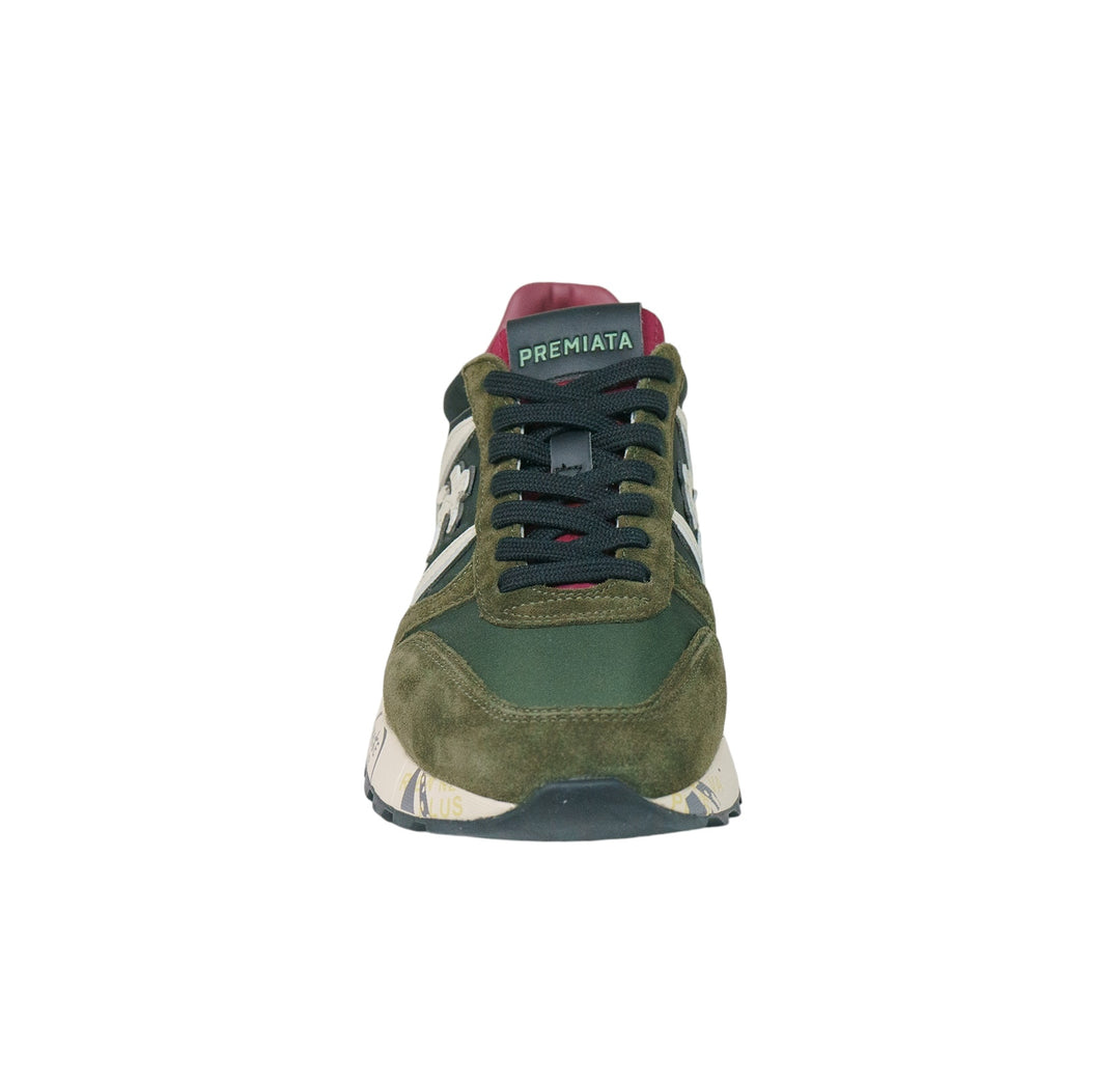 immagine-2-premiata-sneakers-pelle-nylon-verde-sneakers-lander-6905-verde