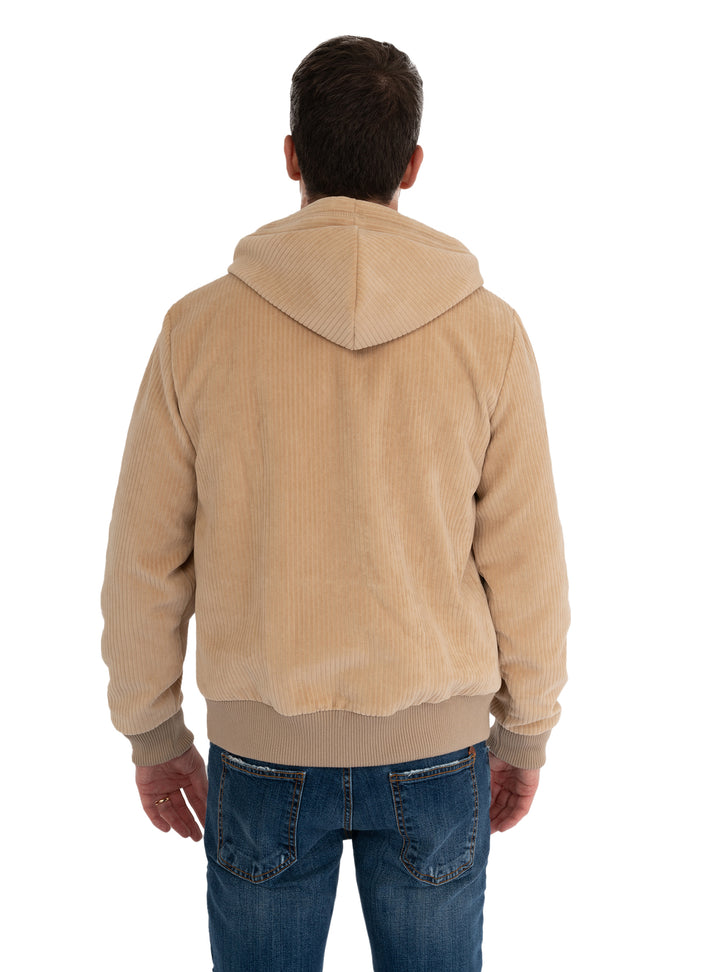 immagine-3-circolo-1901-giubotto-con-cappiuccio-in-velluto-ostrica-beige-giacca-cn4489-hoddie-zip-corduroy