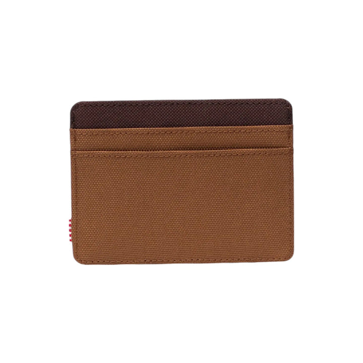 immagine-3-herschel-portacarte-nylon-marrone-portafogli-charlie-cardholder-cuoio