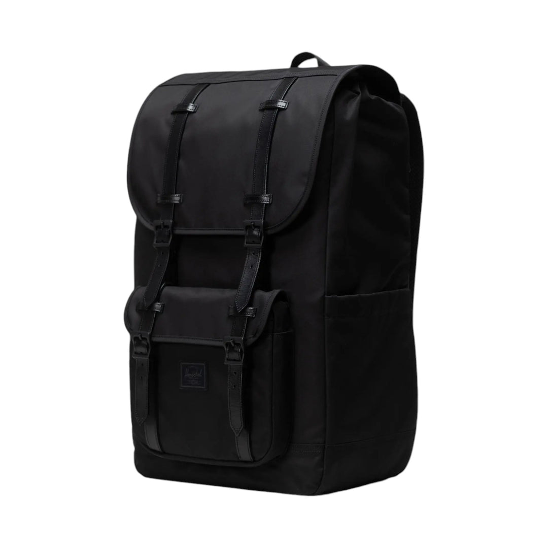 immagine-3-herschel-zaino-nylon-stinghe-pelle-nero-zaini-little-america-mid-backpack-black