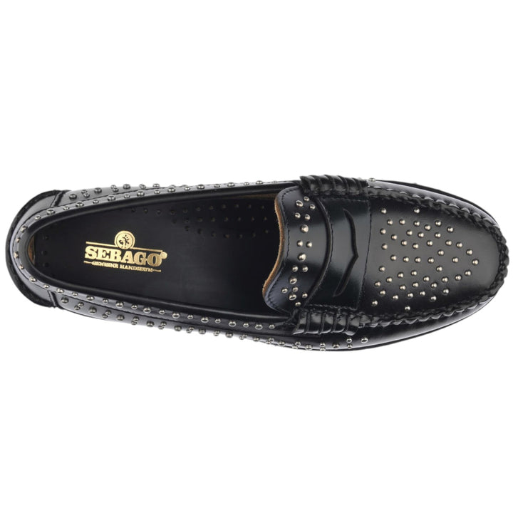 immagine-3-sebago-mocassini-donna-borchiati-vera-pelle-nero-mocassini-dan-lug-studs-w-black