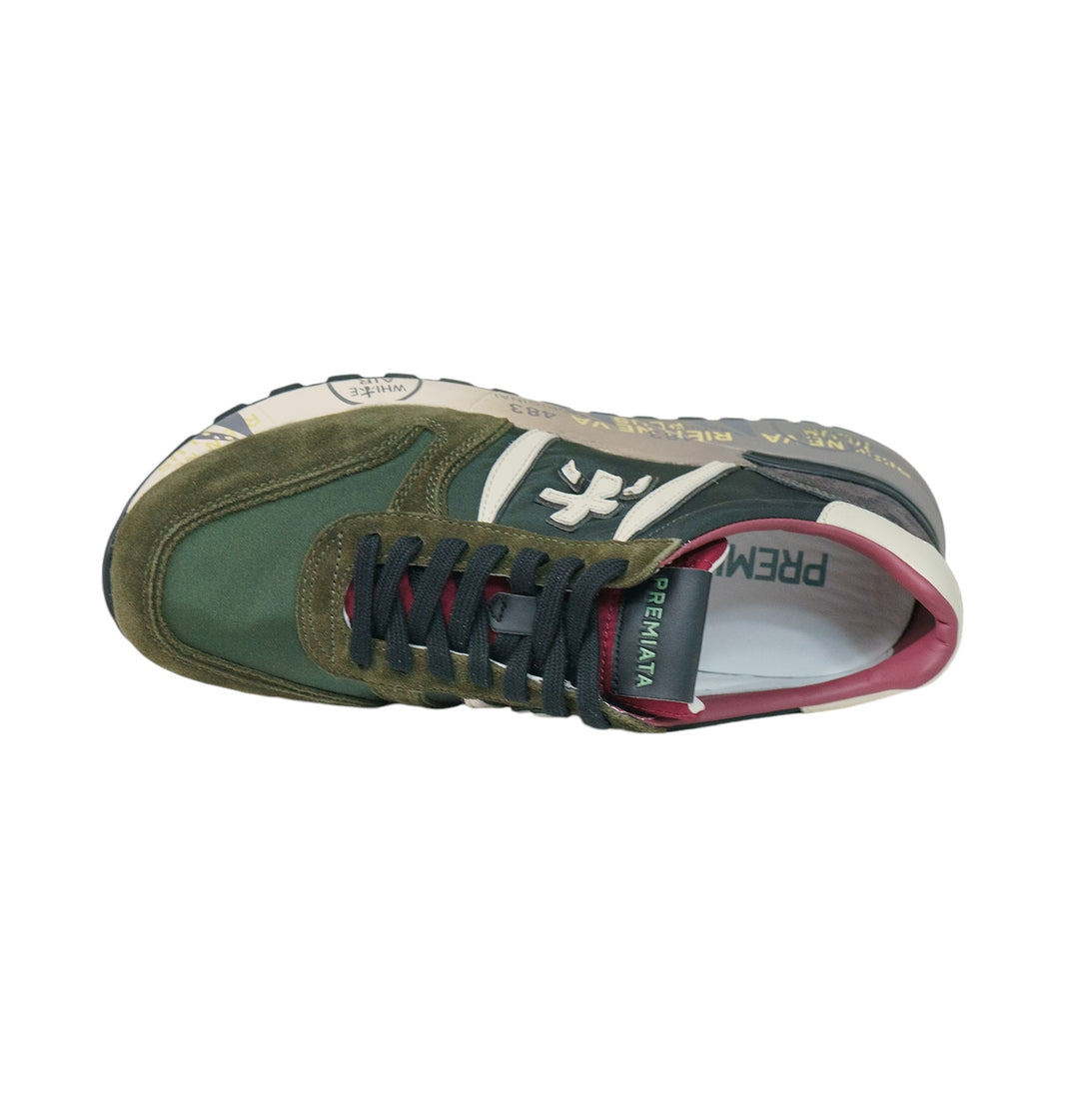 immagine-4-premiata-sneakers-pelle-nylon-verde-sneakers-lander-6905-verde