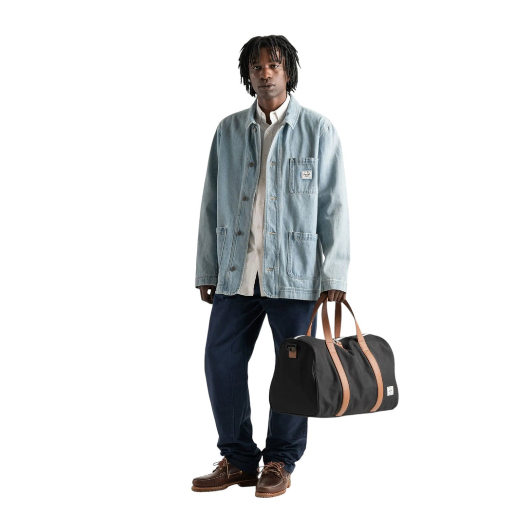 immagine-5-herschel-borsa-tracolla-pelle-nylon-cuoio-borse-novel-carry-on-duffle-rubber