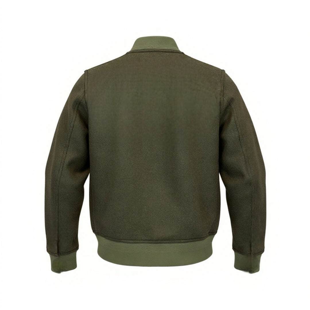 A1 WOOL BOMBER JACKET GREEN