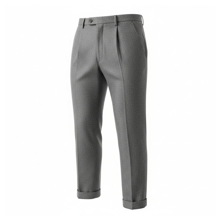 ONE PENCE GREY WOOL TROUSERS
