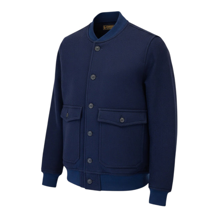 BOMBER JACKET A1 WOOL BLUE