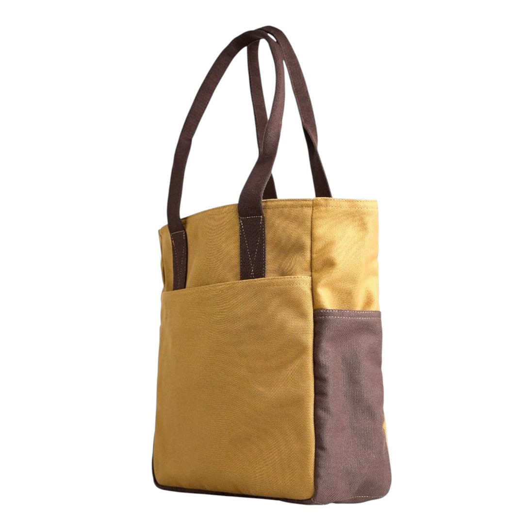 TOTE BAG BICOLOR SAND/BROWN