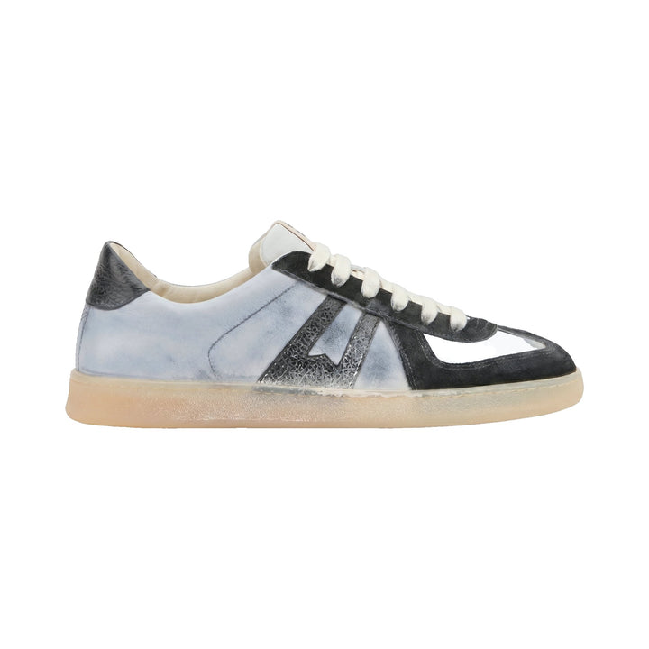 Moma Sneakers in Vera Pelle Nero-Grigio Nero - foto 1