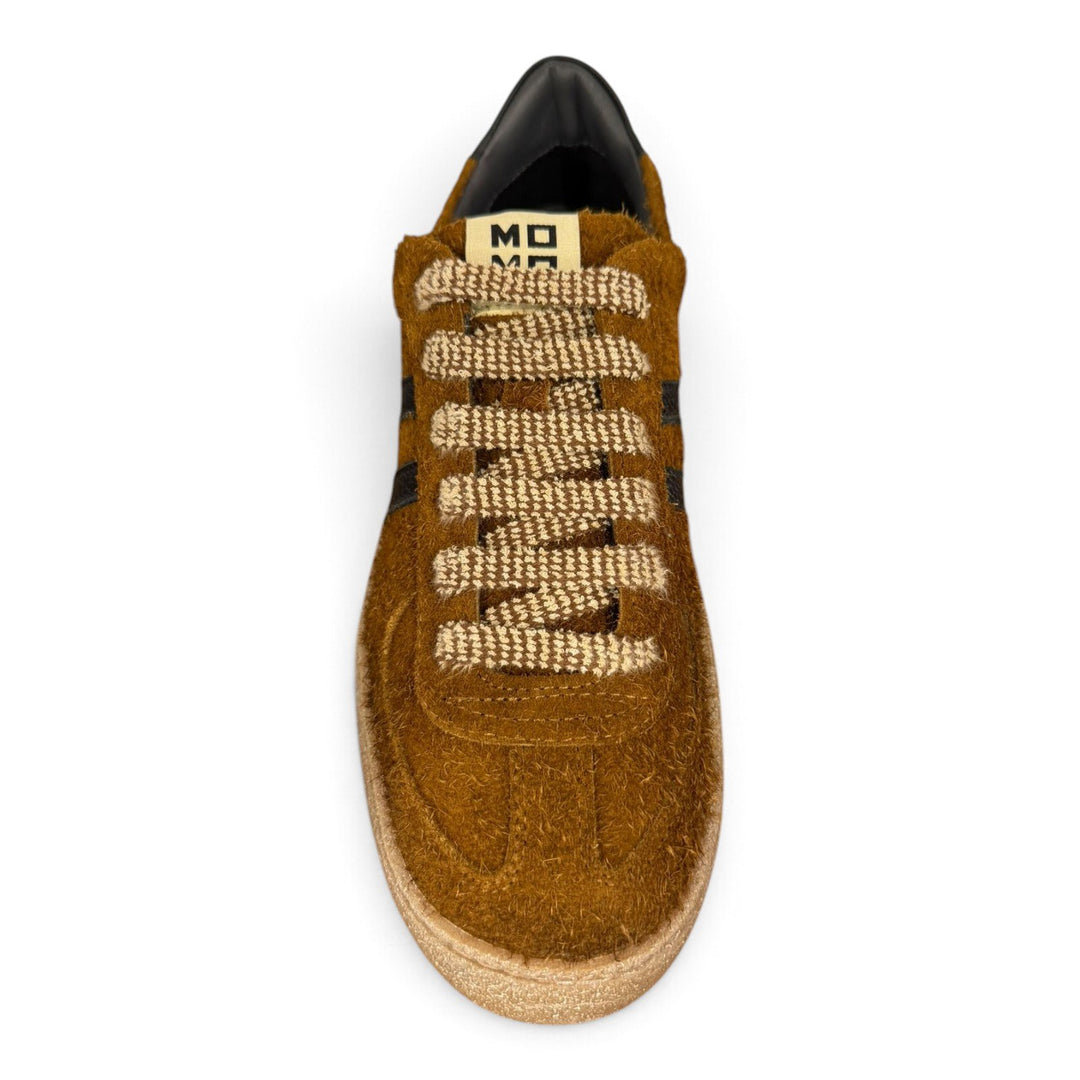 Kazan sneakers in vera pelle scamosciata marrone Moma