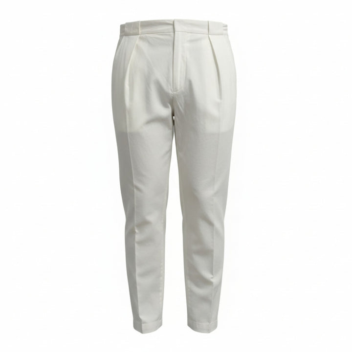 PORTOBELLO TROUSERS in MILK COTTON