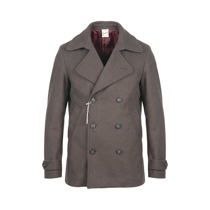 Overiwer PEACOAT IN LANA CORDA Marrone - foto 1