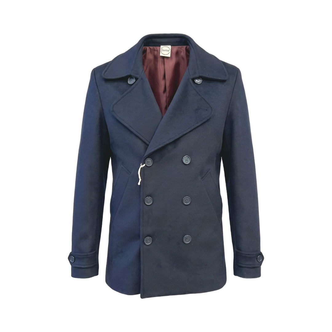 Overiwer PEACOAT IN LANA NAVY Blu - foto 1