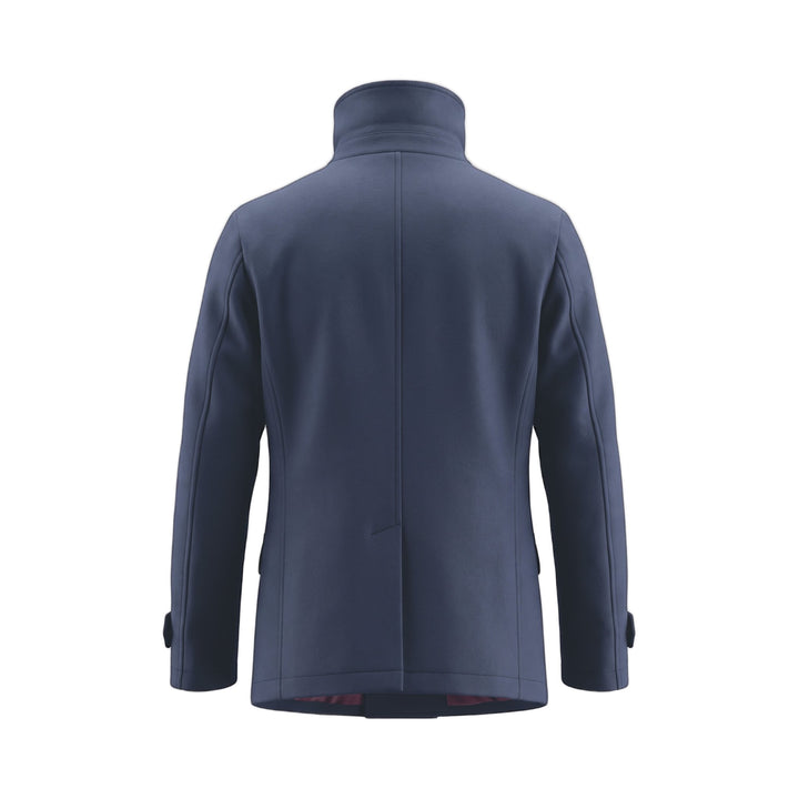 Overiwer PEACOAT IN LANA NAVY Blu - foto 2
