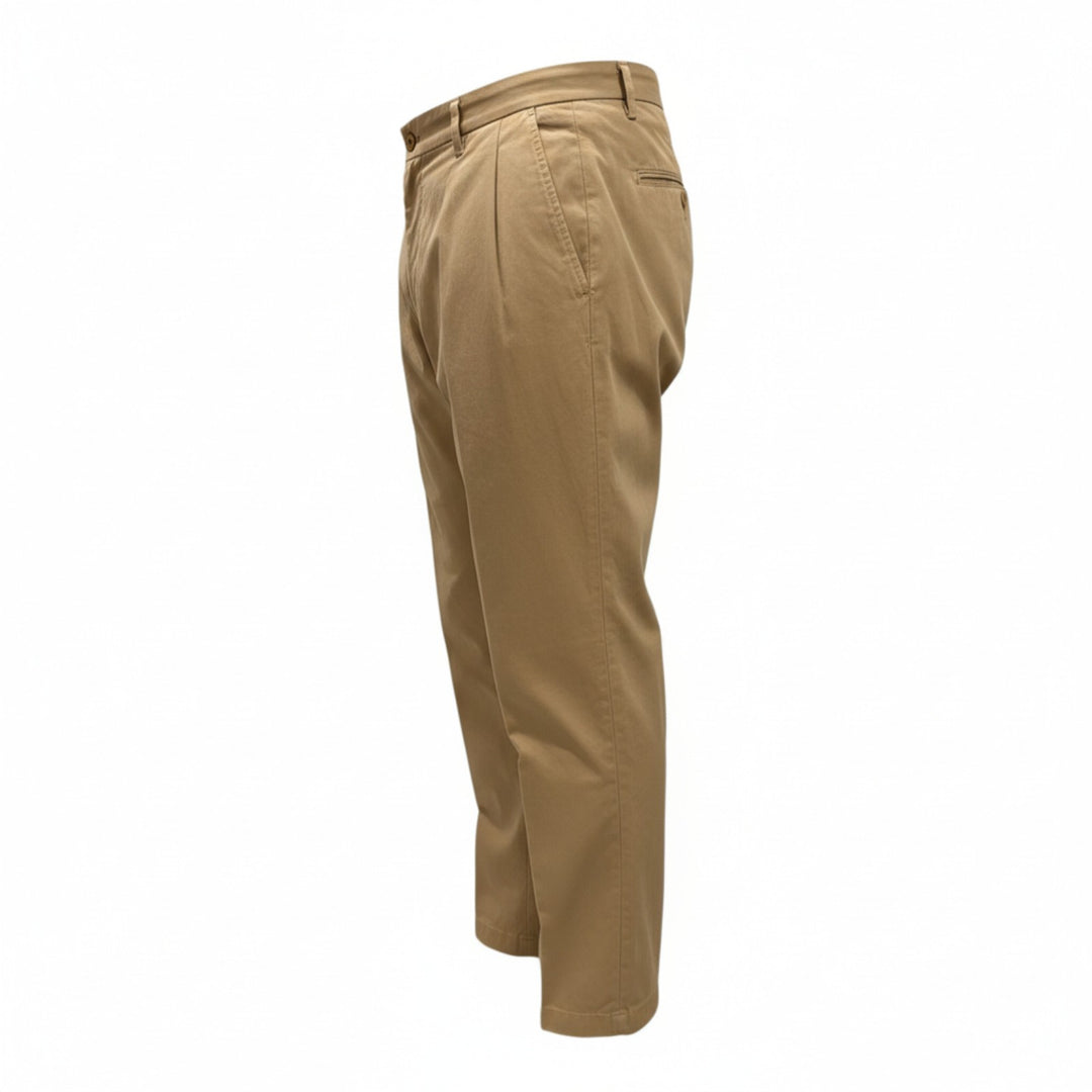 PORTOBELLO TROUSERS in BEIGE COTTON