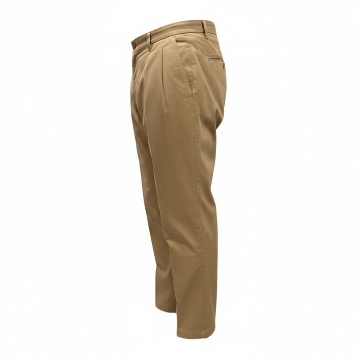 PORTOBELLO TROUSERS in BEIGE COTTON