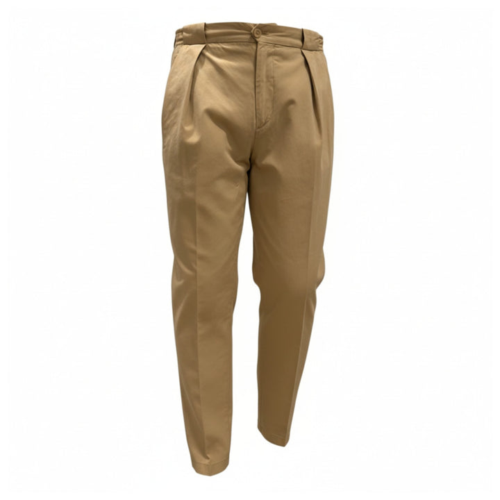 PORTOBELLO TROUSERS in BEIGE COTTON