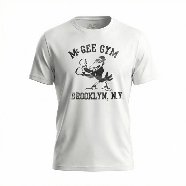 T-Shirt Manica Corta Grafica Mc Gee Gym Bianco