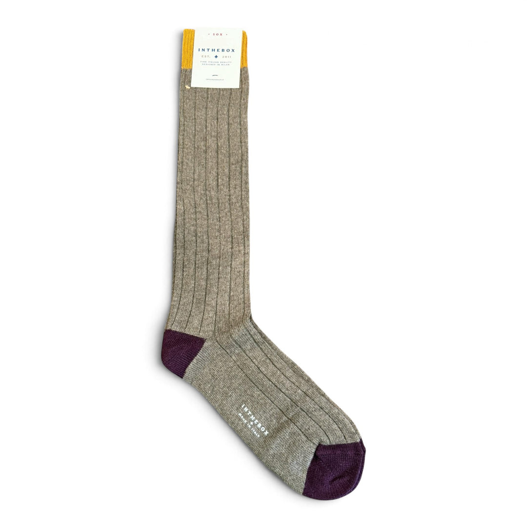 Cashmere Basic Socks Beige
