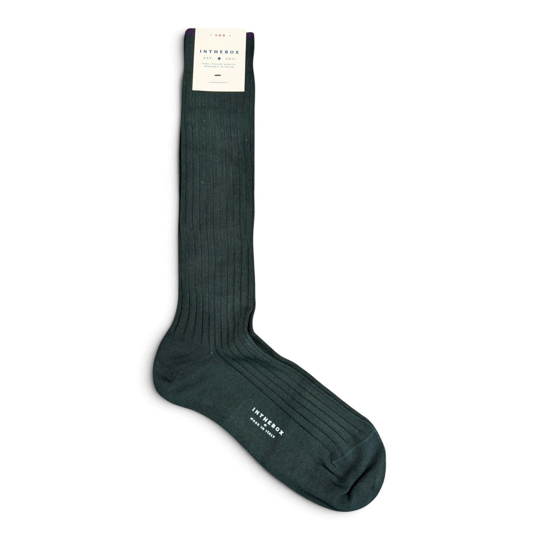 Cotton Basic Socks Dark Green