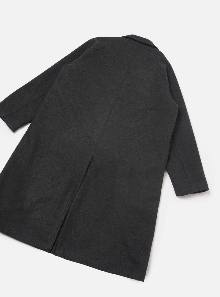 Universal Works Mac Coat Mowbray Grey Marl Grigio - foto 5