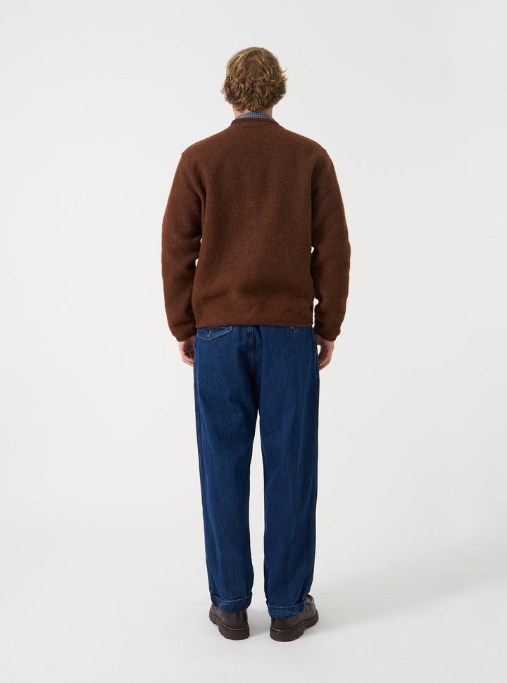 Universal Works Super Chino Work Denim Indigo Blu - foto 3