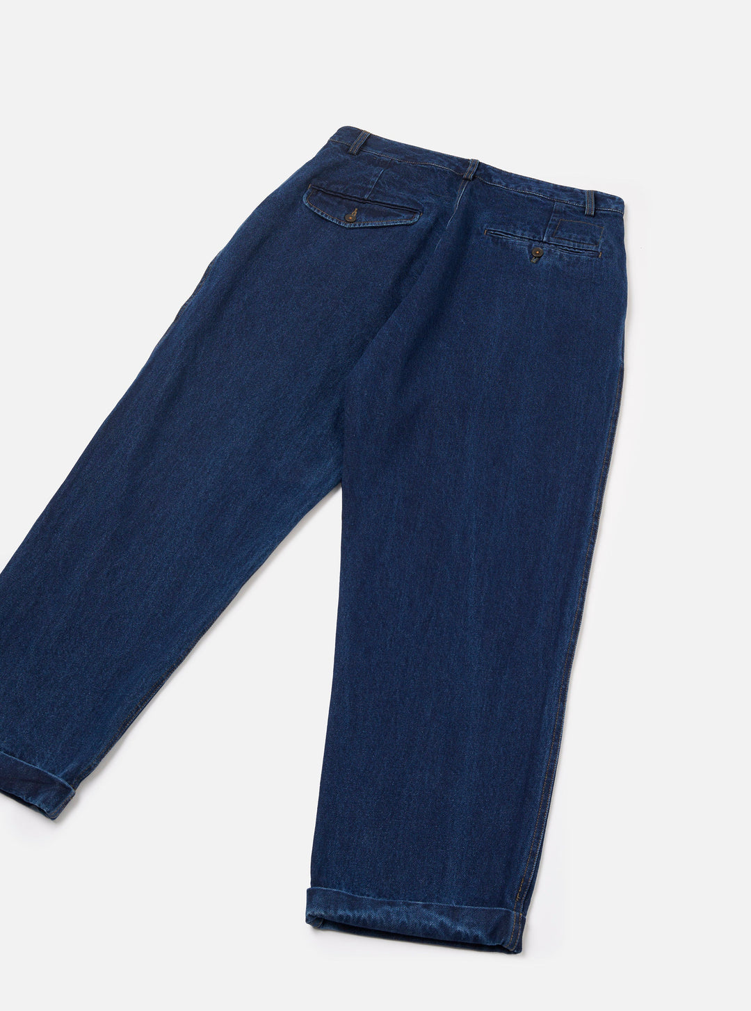 Universal Works Super Chino Work Denim Indigo Blu - foto 5