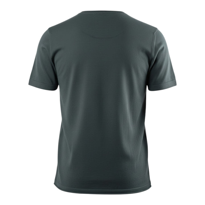 Crew Neck Short Sleeve Combed Cotton Anthracite
