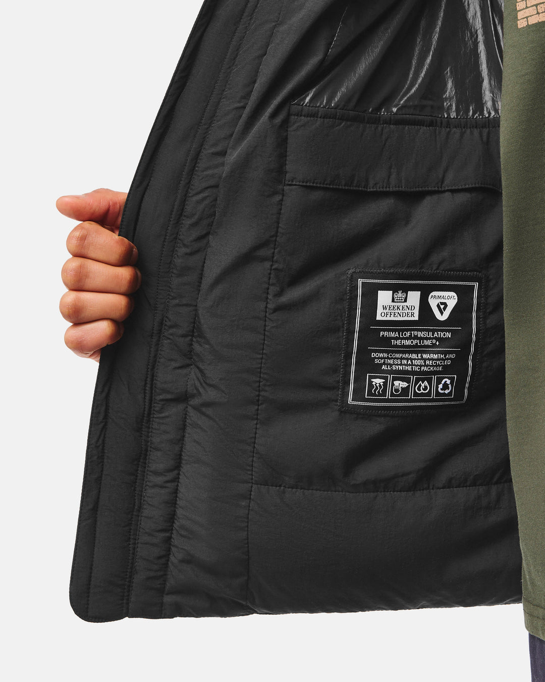 Weekend Offender Amsterdam Primaloft Jacket Black Nero - foto 3