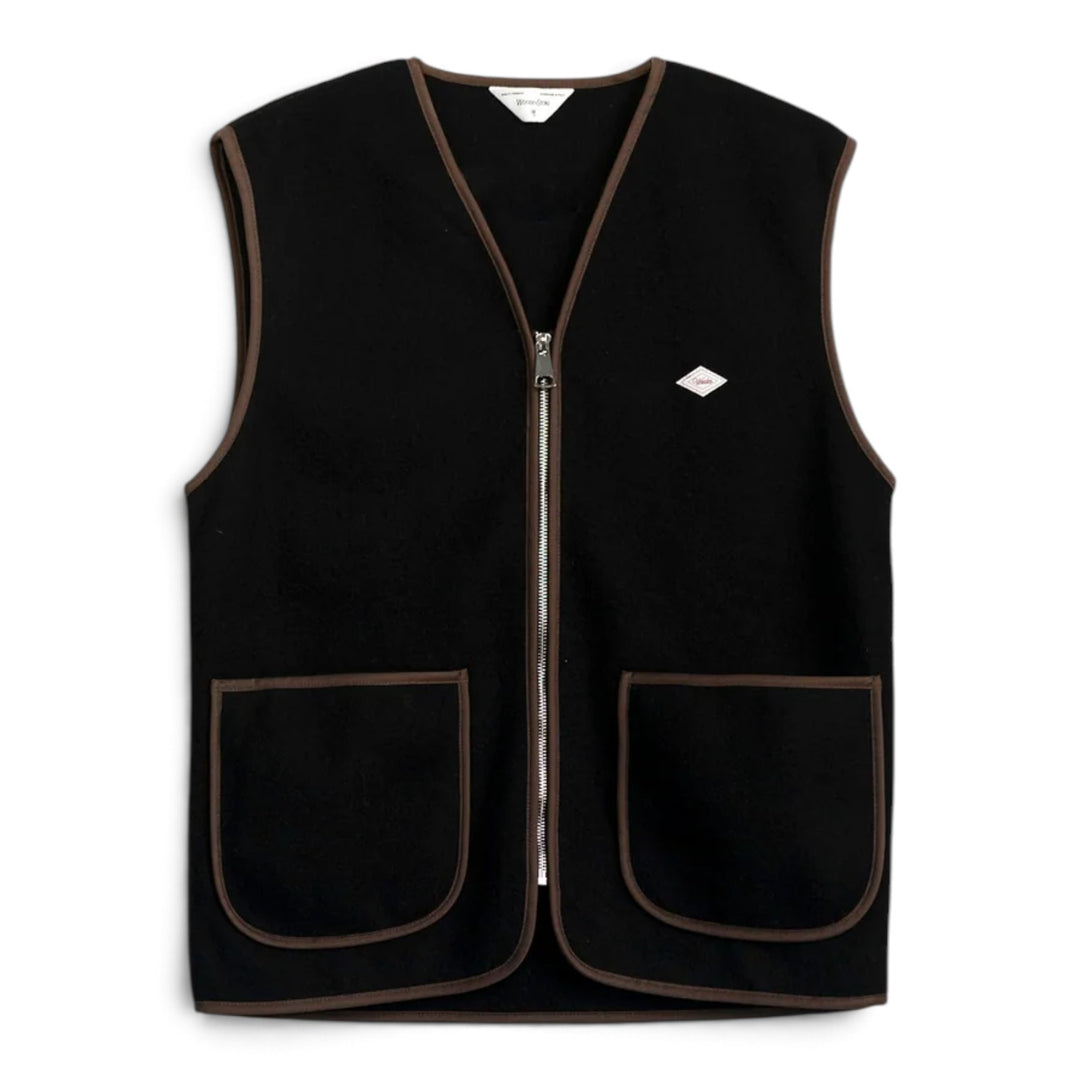 Gilet Rail Zip Nero