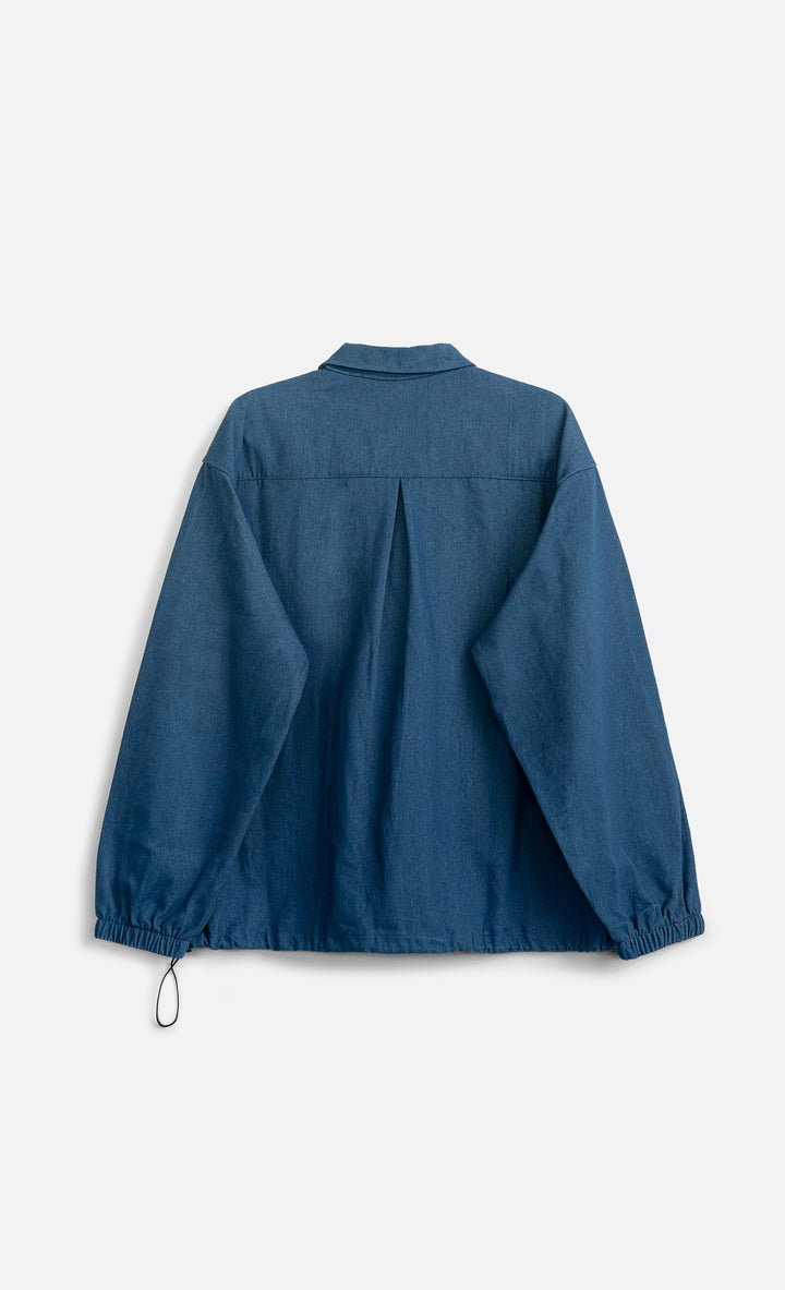 Wooden Ohio Overshirt Blue Denim - foto 2