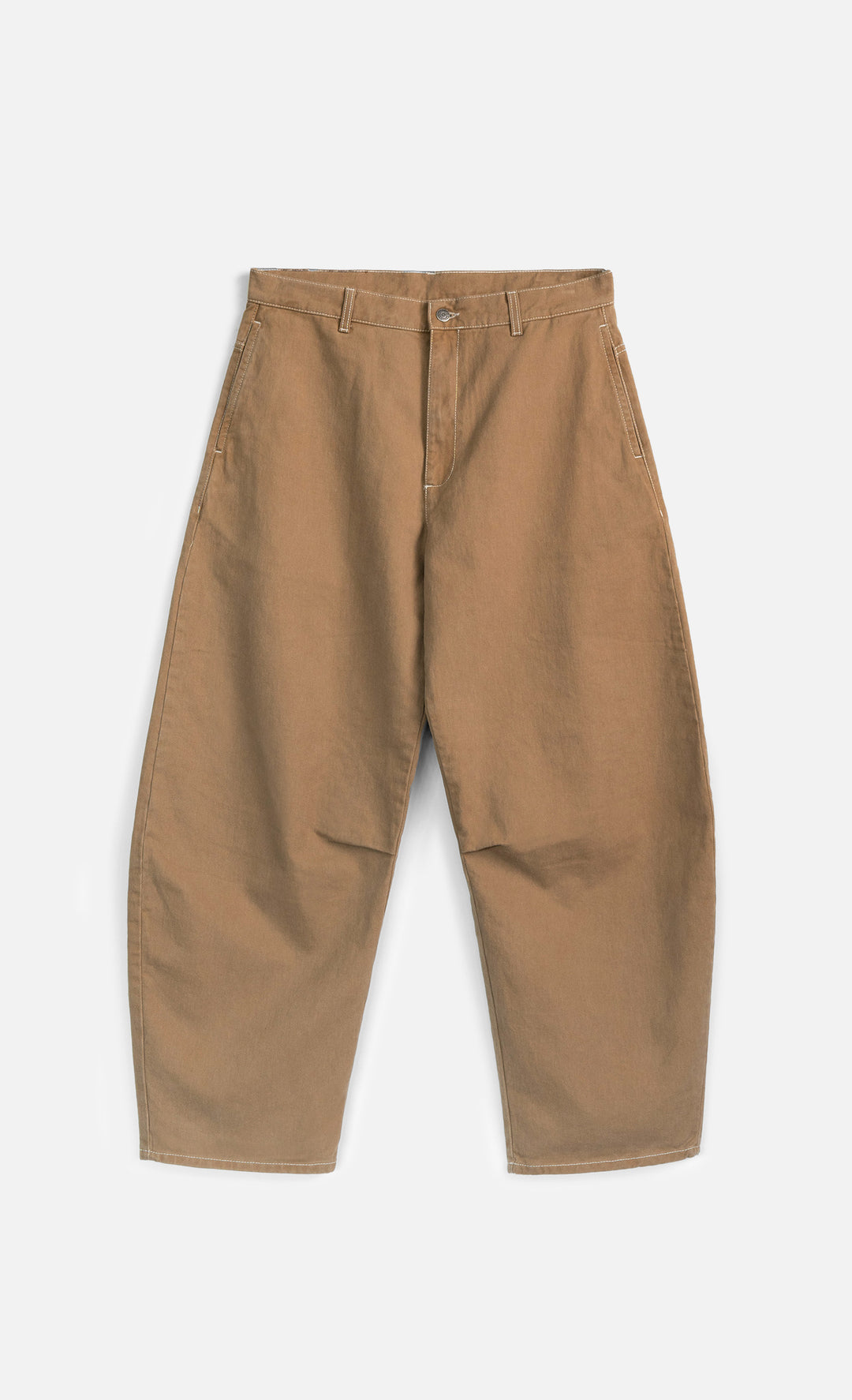 Wooden Pantalone Balloon Cammello Beige - foto 10