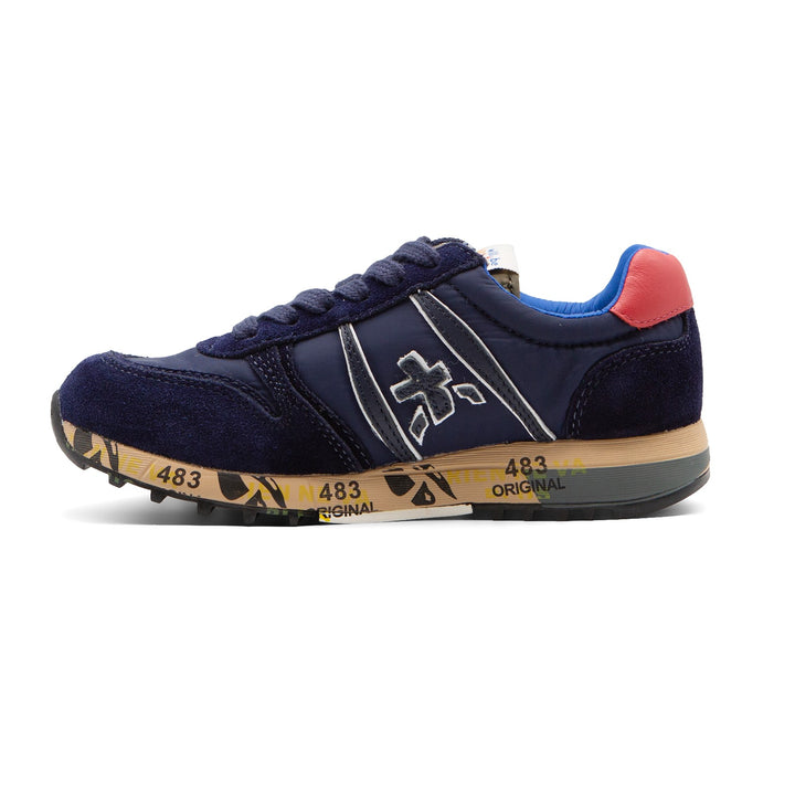 immagine-2-premiata-premiata-kids-navyred-sneakers-19039363