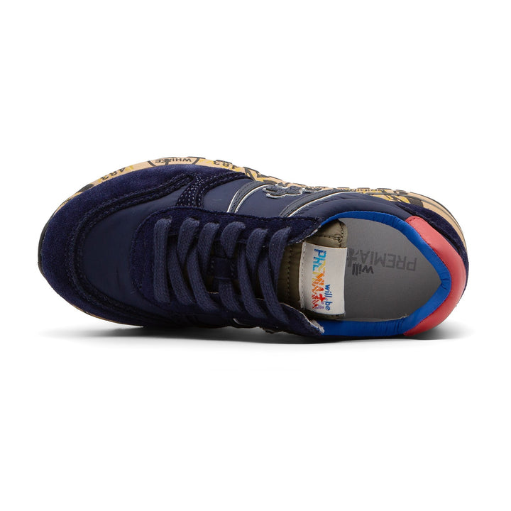 immagine-4-premiata-premiata-kids-navyred-sneakers-19039363